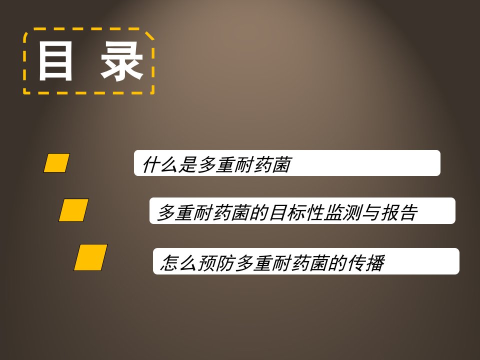 医学专题多重耐药菌的监测与控制