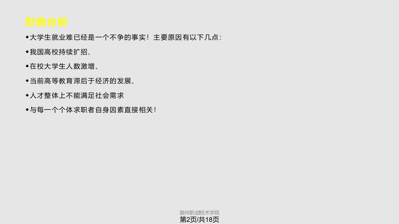 职业规划演示文稿省比赛用稿