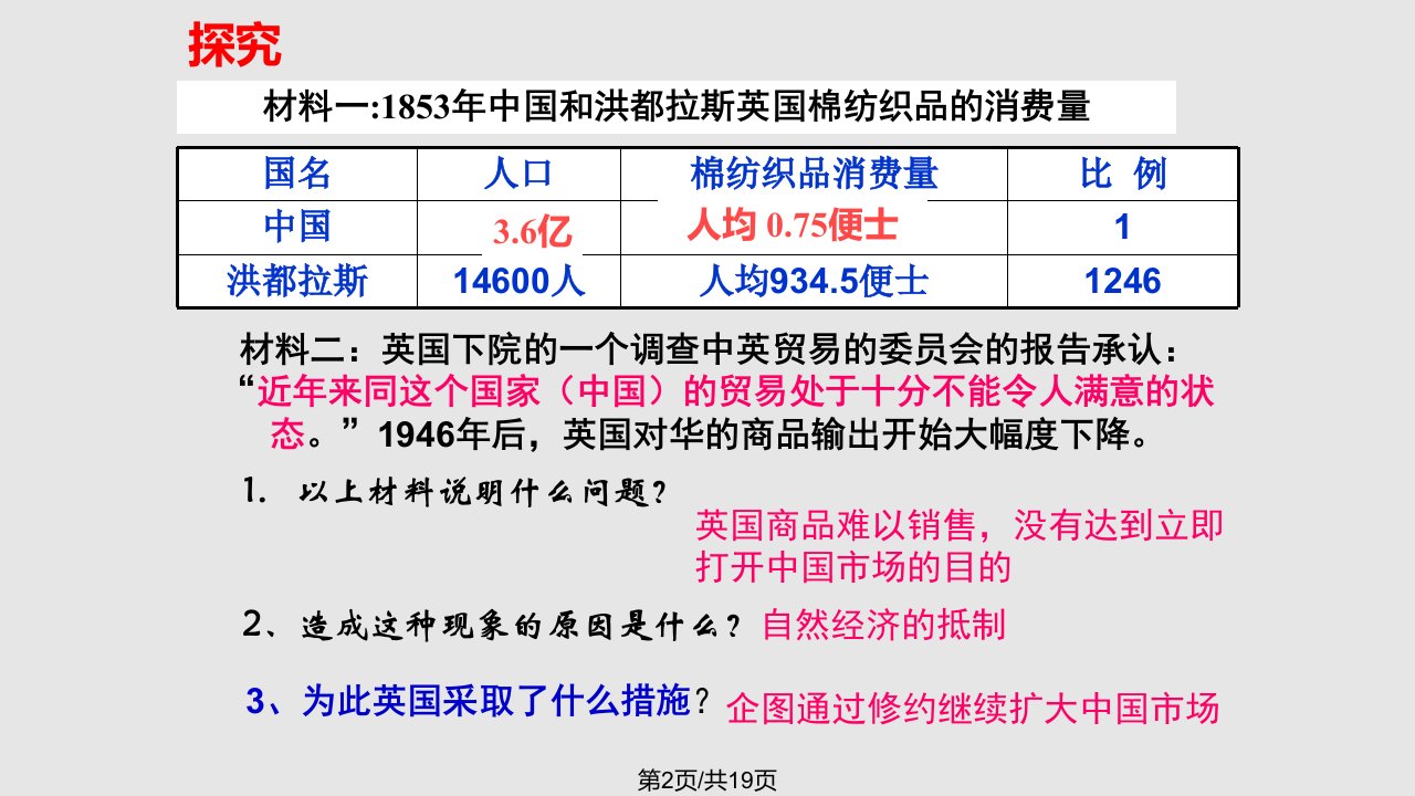 鸦片战争下学习