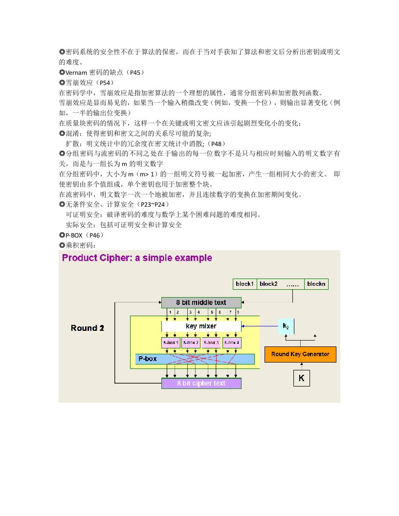 重庆大学信息安全导论(密码学)总复习