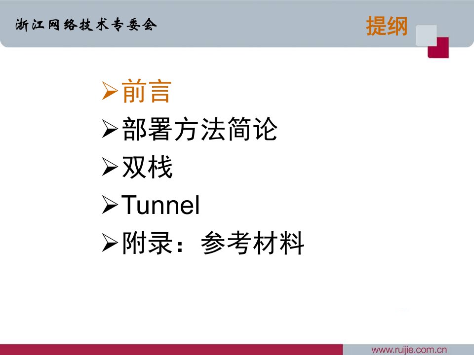 浙江网络技术专委会部署IPv6网络的思路探讨