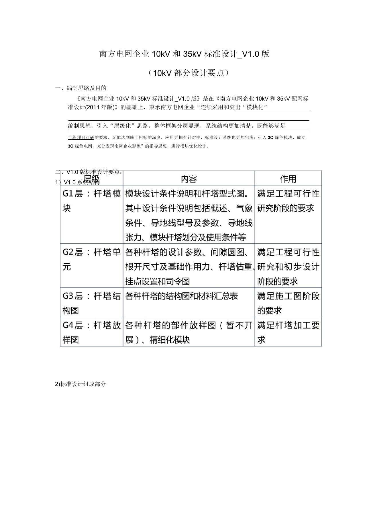 南方电网公司10kV和35kV标准设计V1.0版(10kV部分设计要点)课件