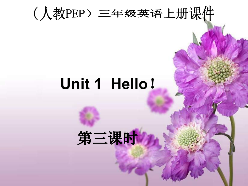 (人教PEP)三年级英语上册课件