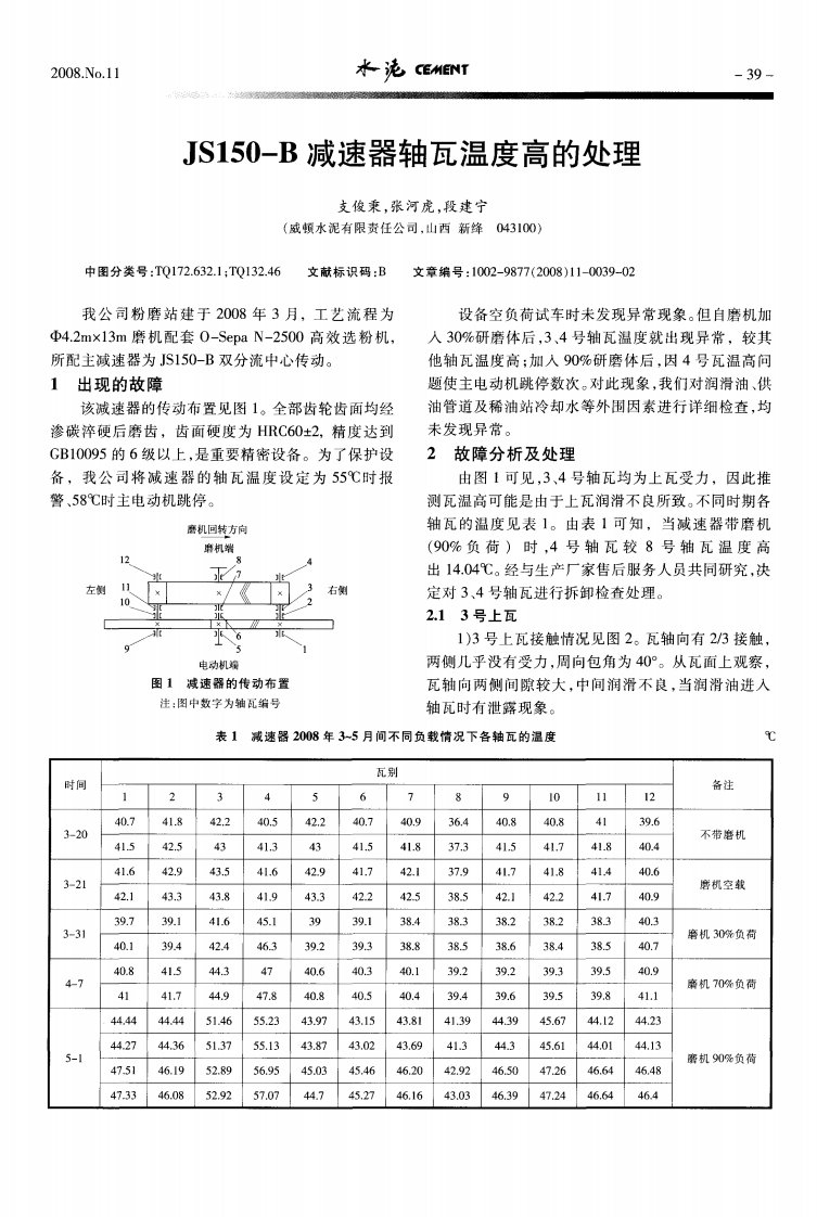 JS150-B减速器轴瓦温度高的处理.pdf