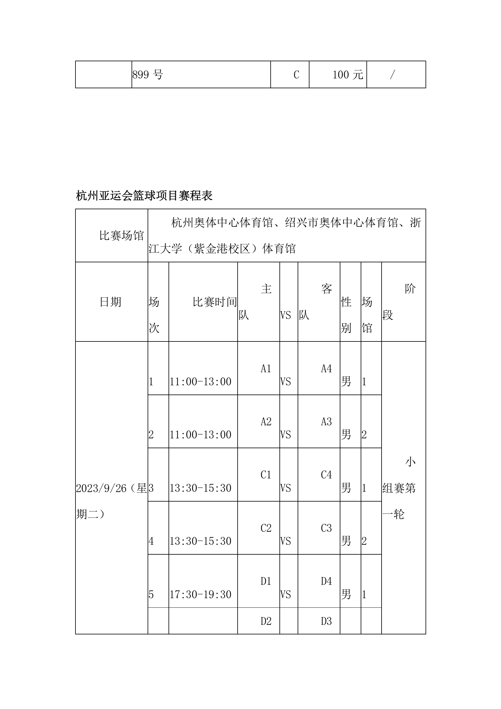 杭州亚运会篮球项目名单公布