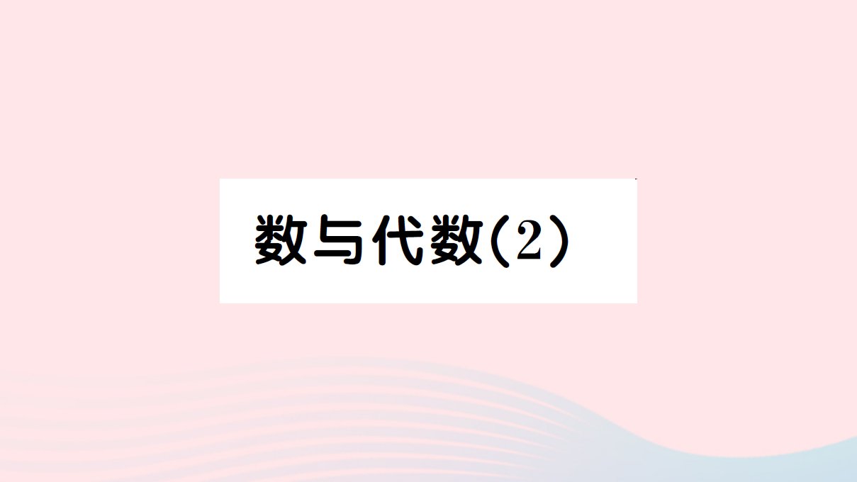 六年级数学上册九总复习数与代数2作业课件新人教版