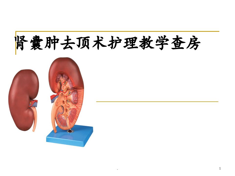 肾囊肿去顶术护理