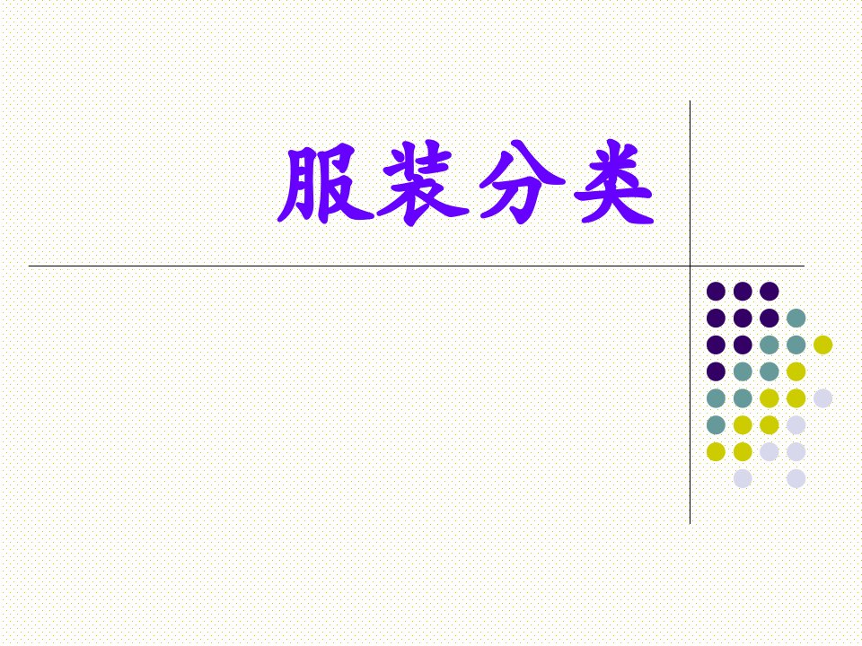 服装分类(PPT82页)