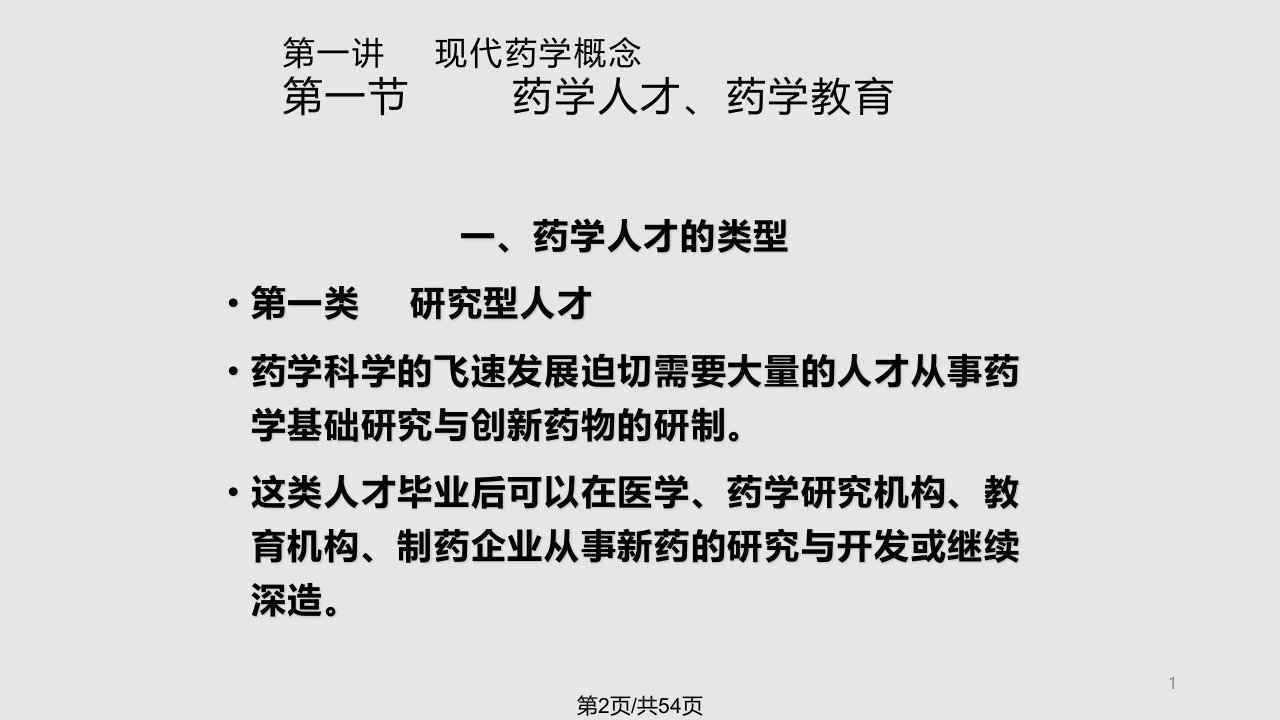 现代药学概述浙江大学