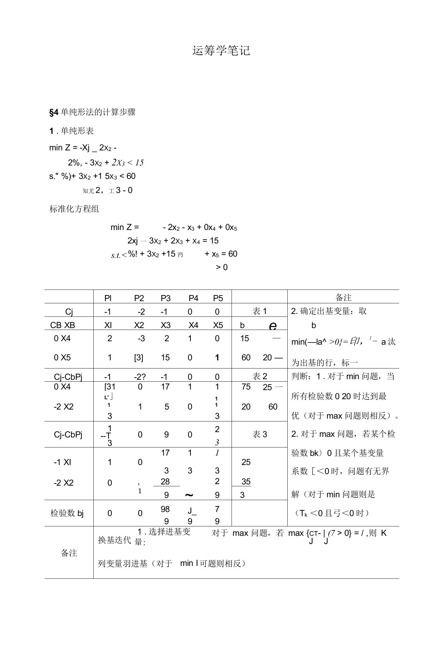 运筹学笔记