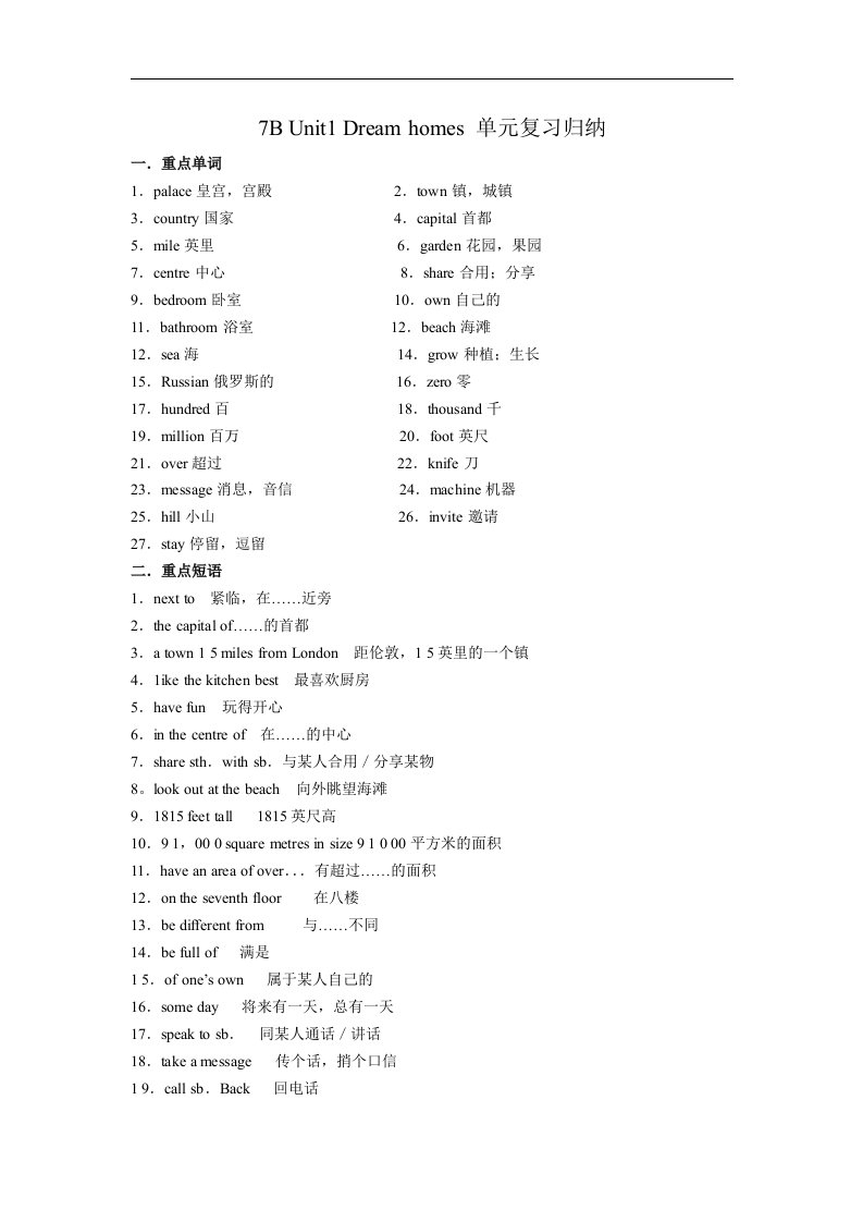 2016春牛津译林版英语七下unit