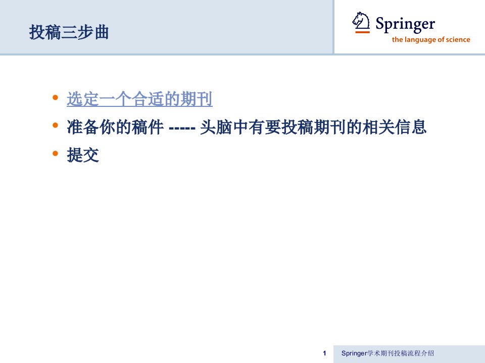 Springer投稿指南