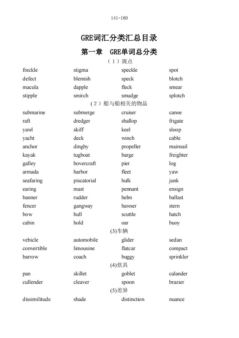 GRE分类词汇大总结.pdf