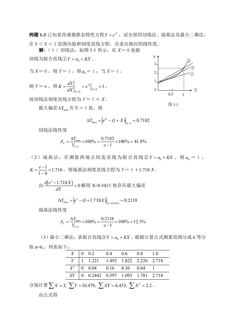 传感器及检测技术例题集