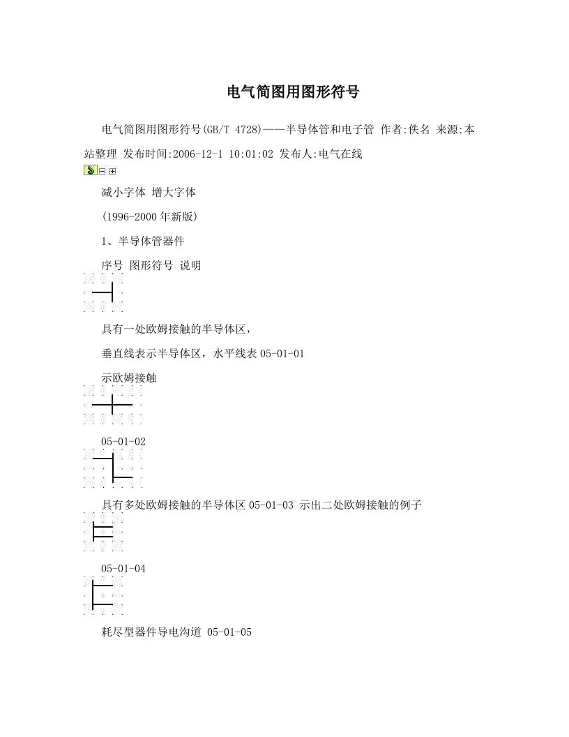 电气简图用图形符号