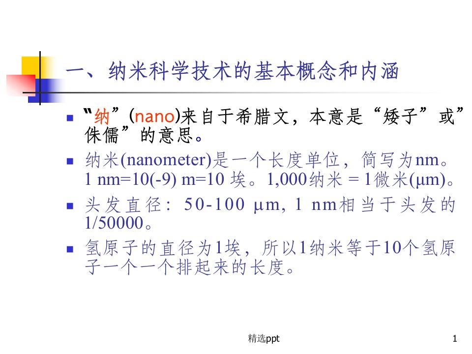 纳米材料基本概念和分类ppt课件