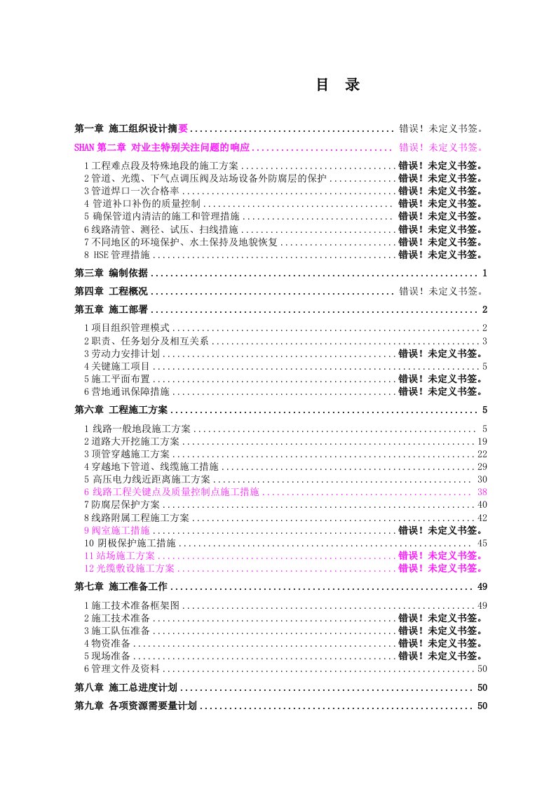 城市燃气管道安装施工方案山西工艺图顶管穿越施工方案道路大开挖施工方案