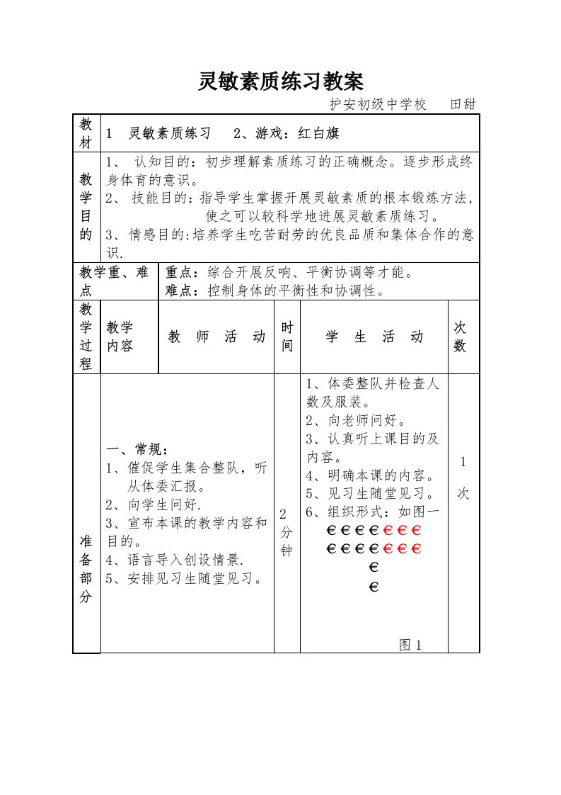 灵敏素质练习教案[1]