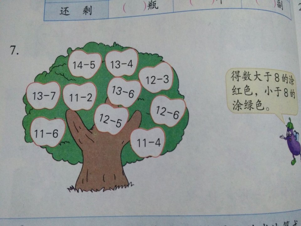 新版苏教版数学一年级下册《20以内的退位减法整理和复习》课件