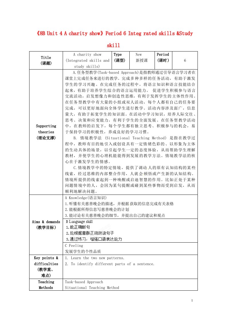 江苏省海安县大公初级中学八年级英语下册《8b