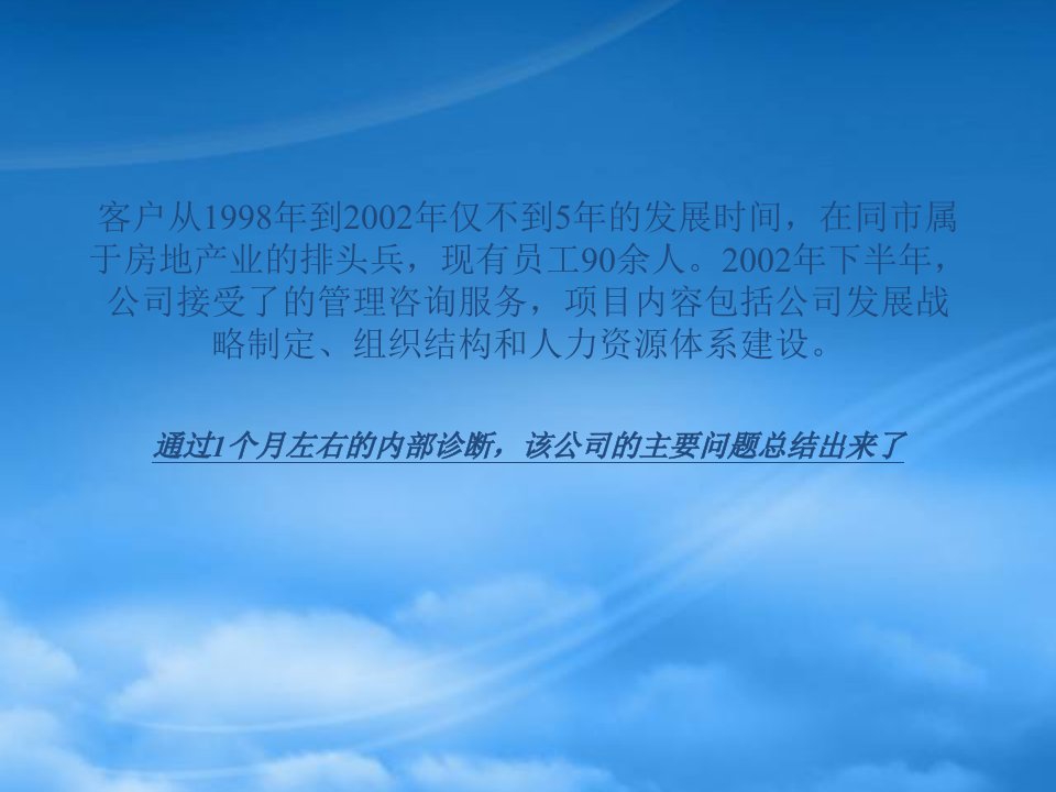 沈阳某某房地产公司人力资源管理咨询报告