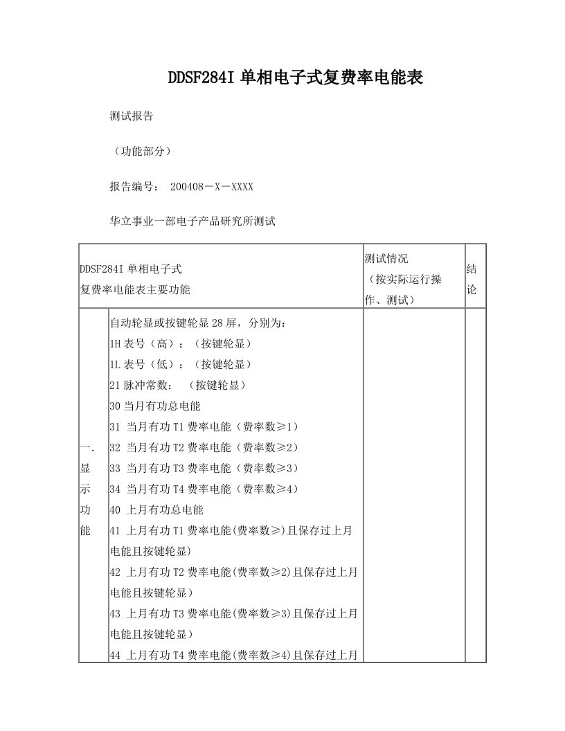 DDSF284I测试报告-I