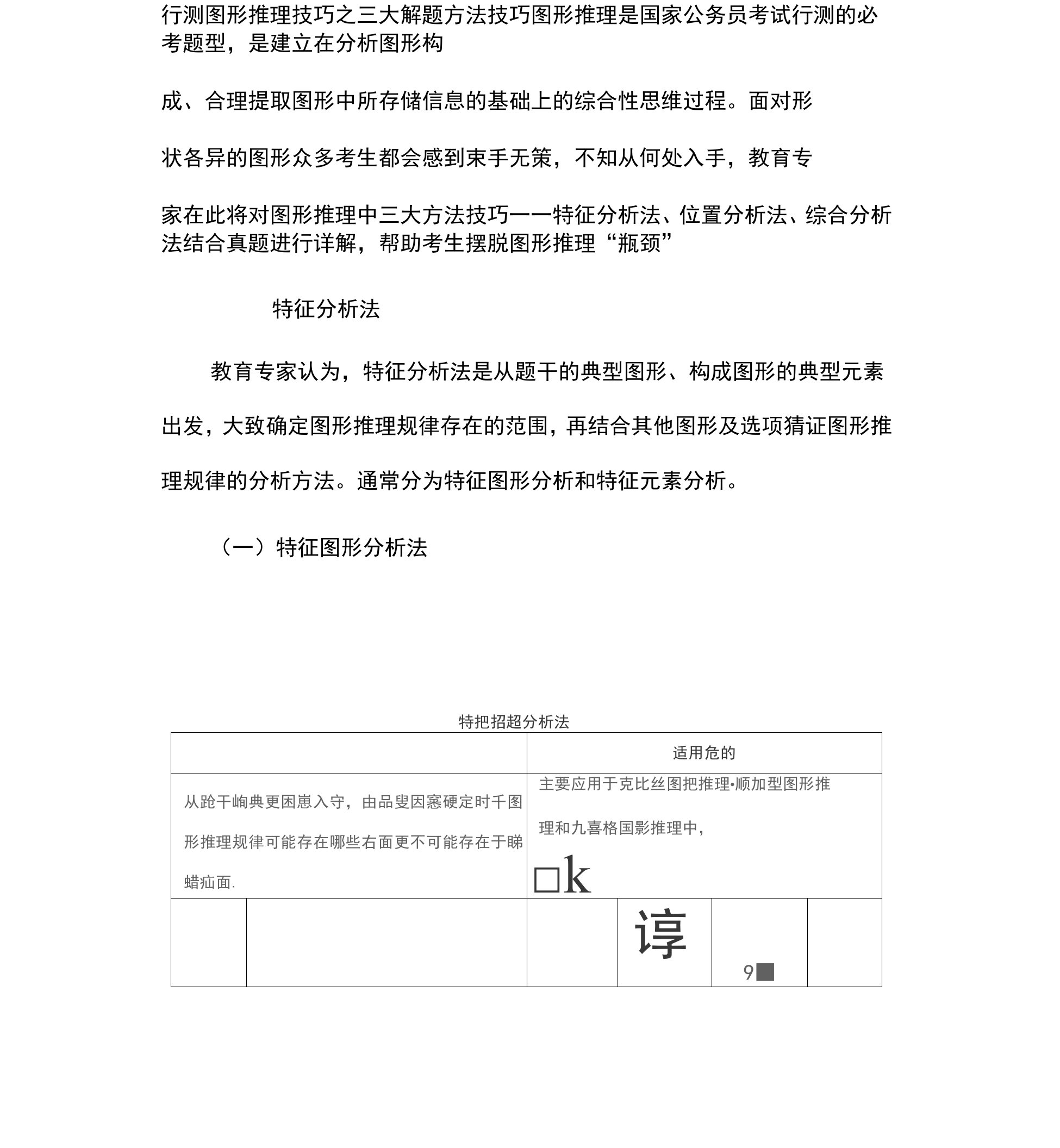 (完整版)行测图形推理技巧之三大解题方法技巧