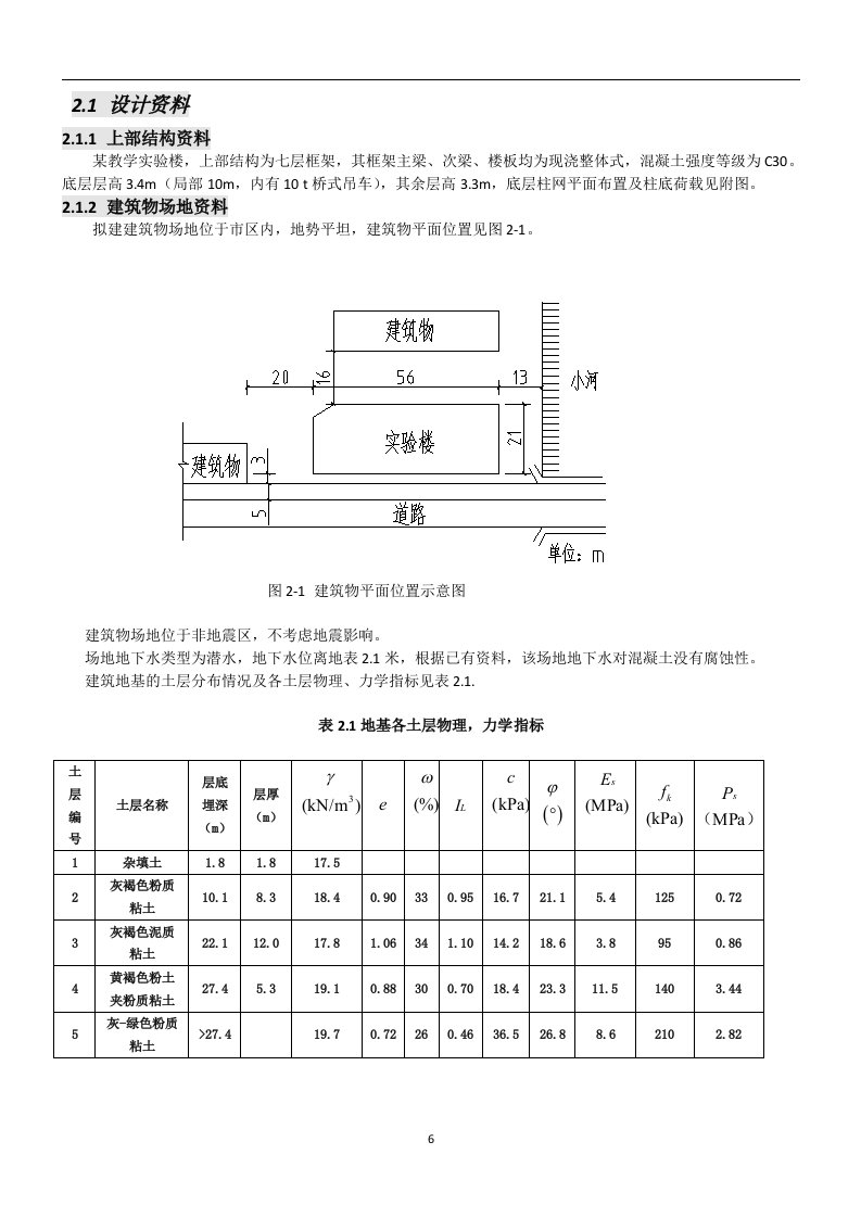 七层框架课程设计-其他专业