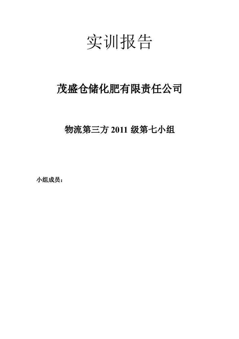 物流仓储规划设计实训报告