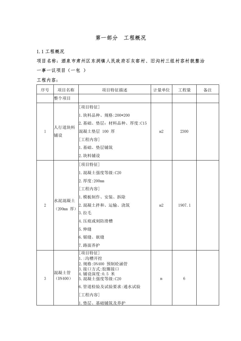 施工组织设计简单模板