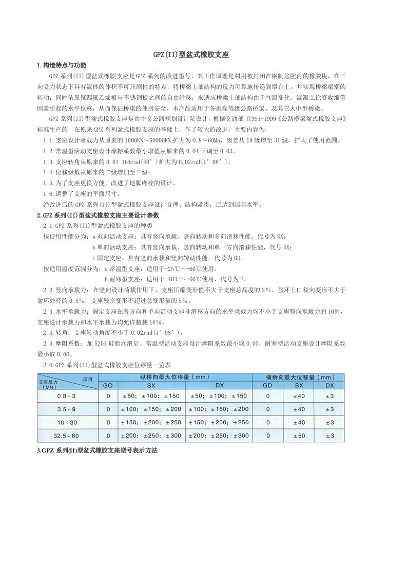 GPZ(II)型盆式橡胶支座安装方法