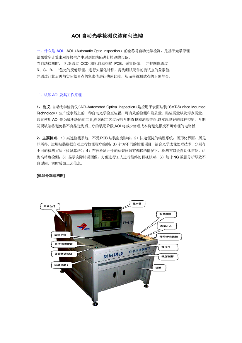 AOI设备的选购标准