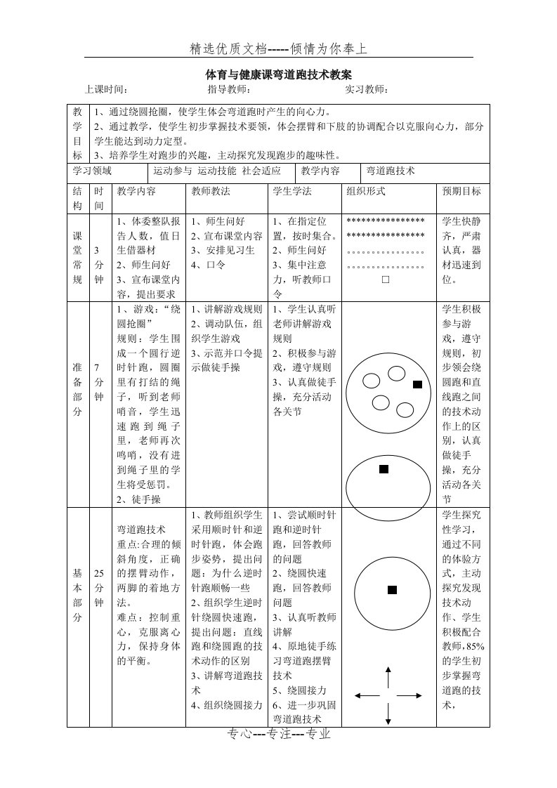 田径弯道跑教案(共2页)