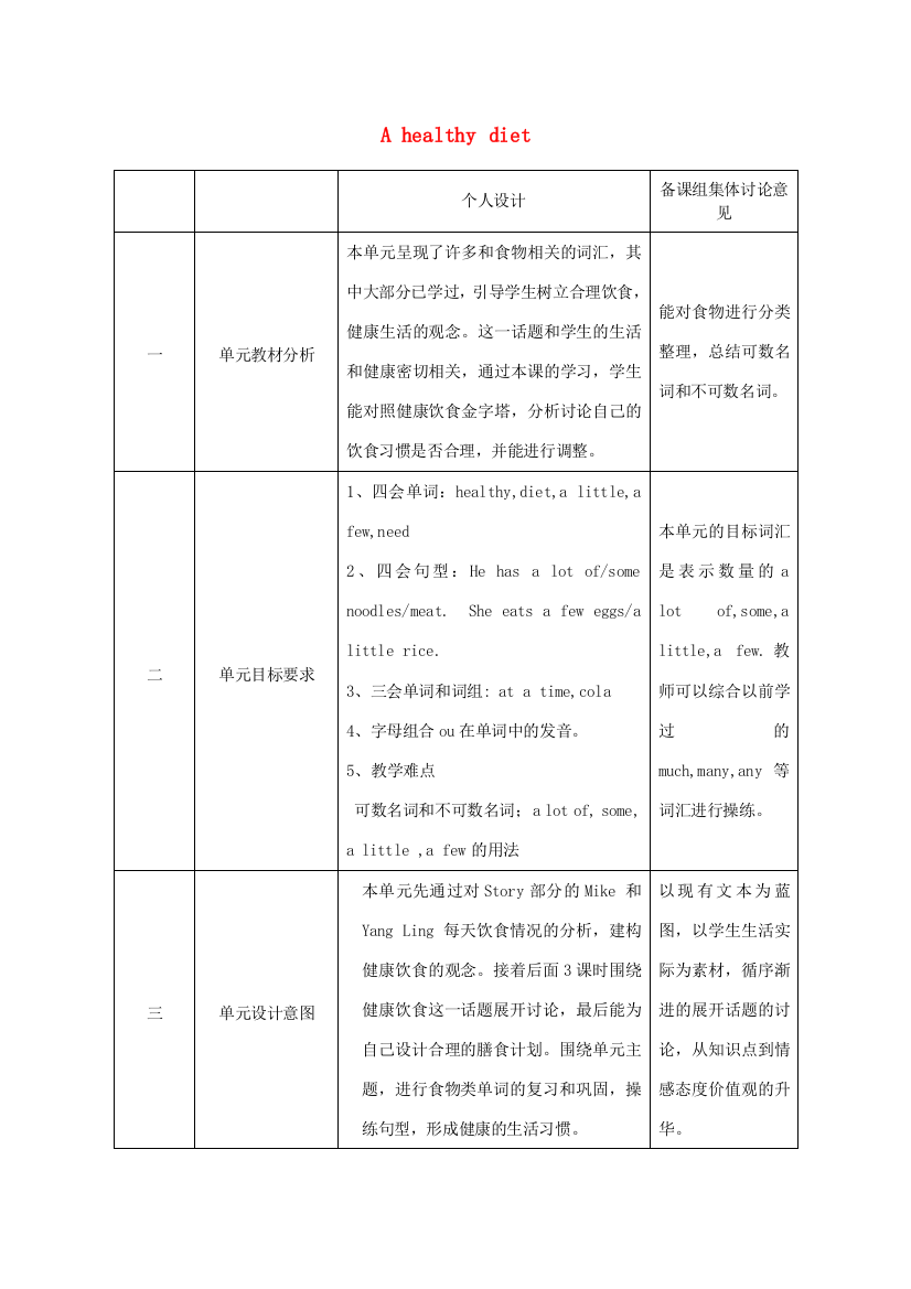 六年级英语下册