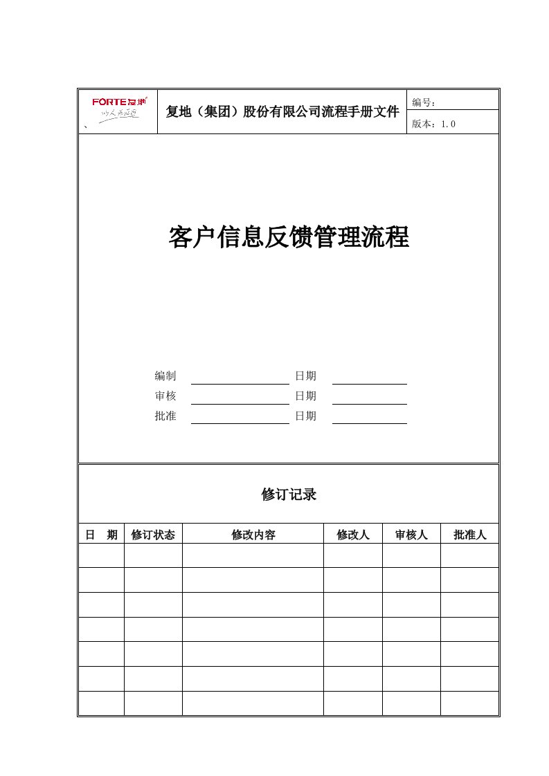 流程管理-FTKFLC1客户投诉处理流程