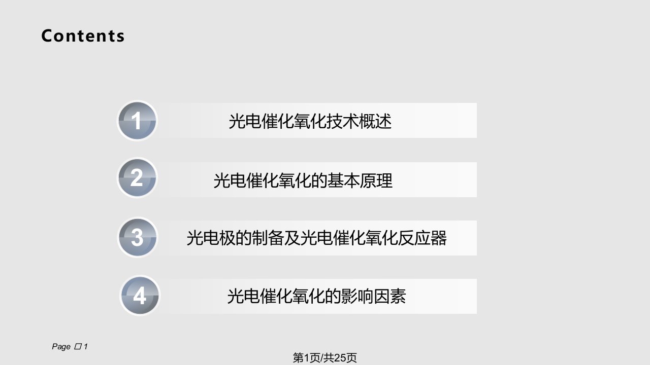 难降解有机废水的光电催化氧化技术PPT课件