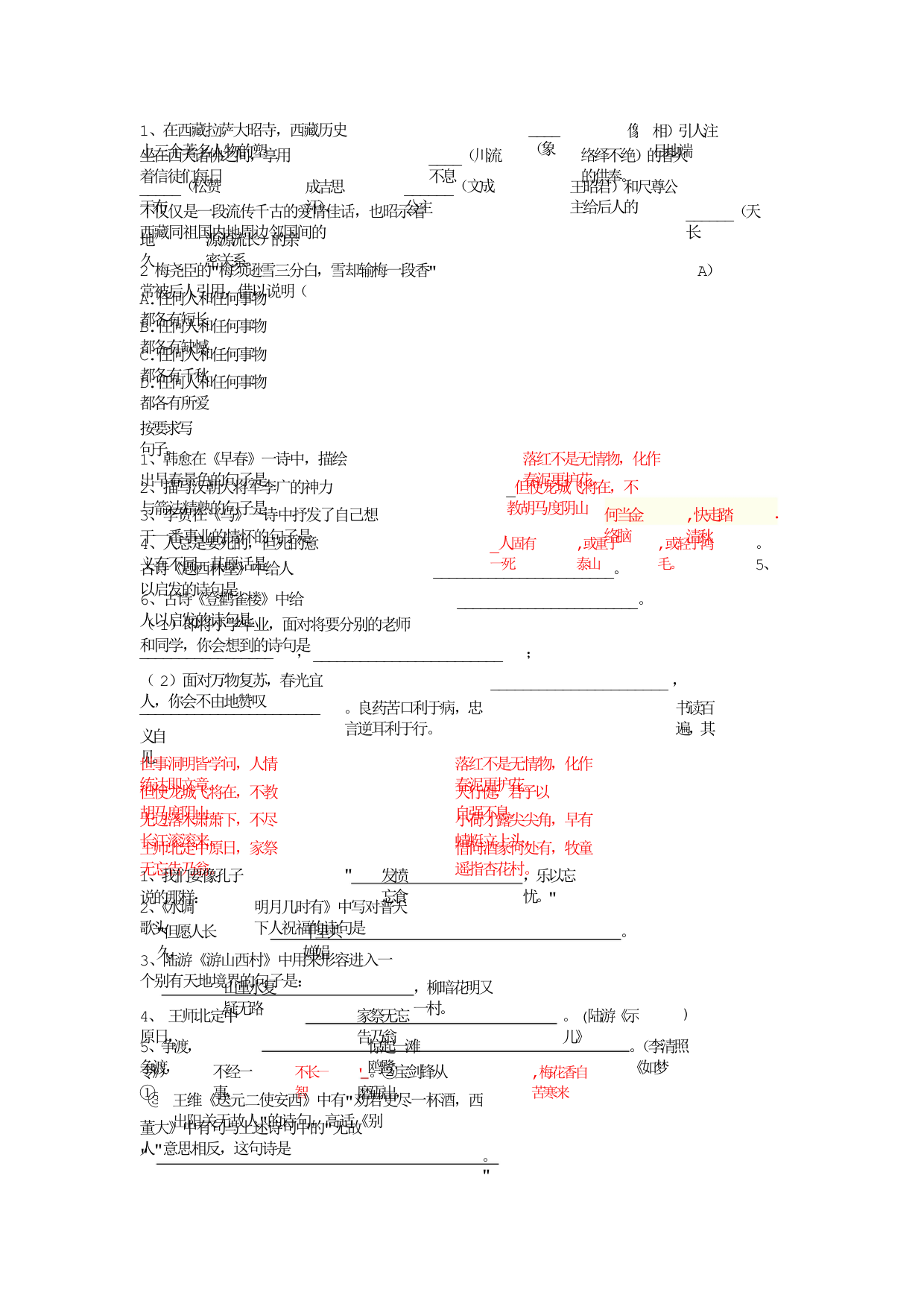 小升初知识点.