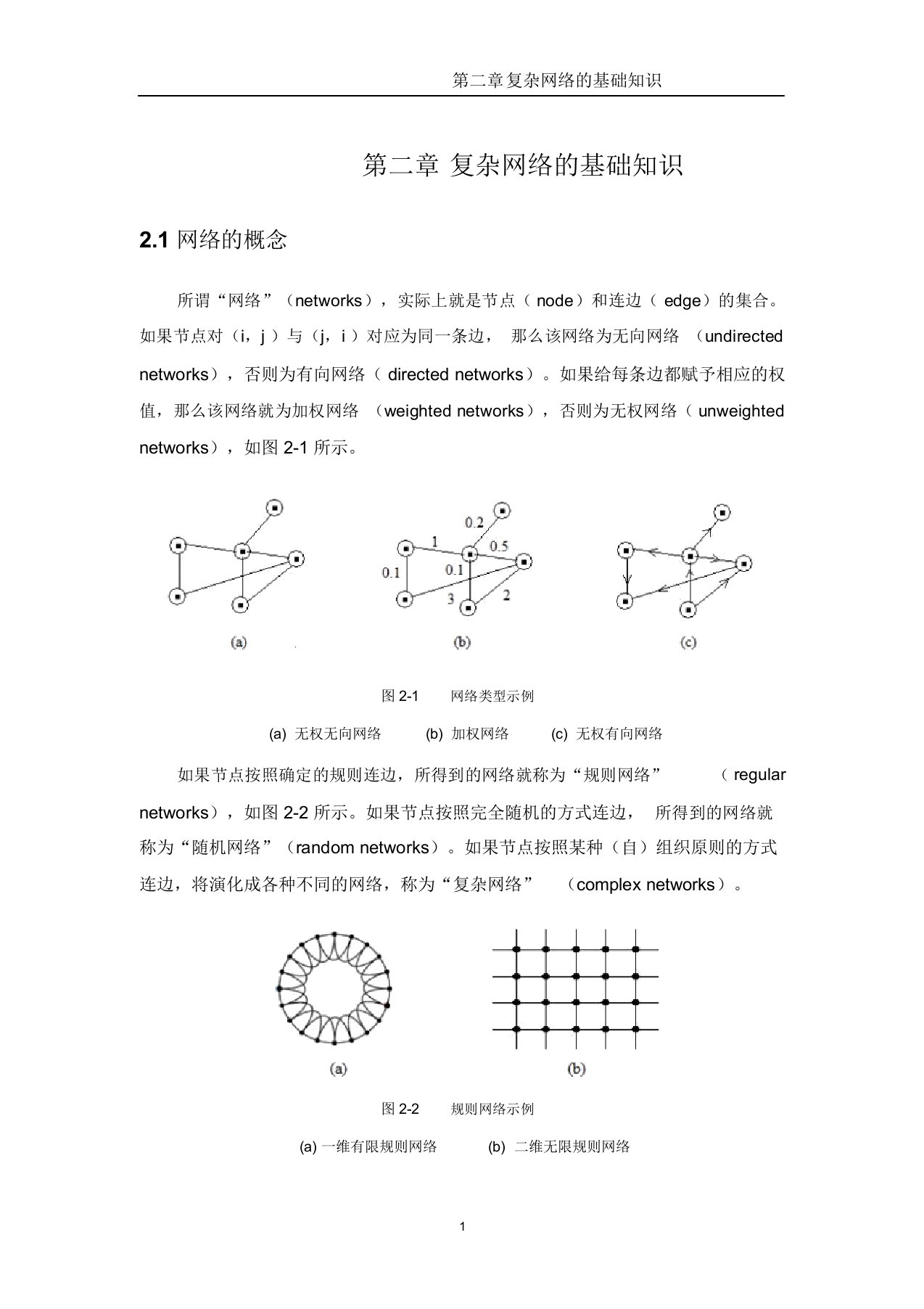 复杂网络的基础知识