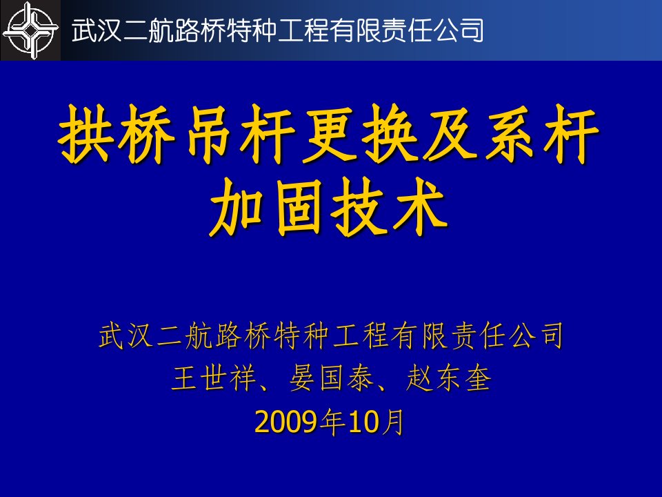 吊杆更换及系杆维护施工技术(chts)