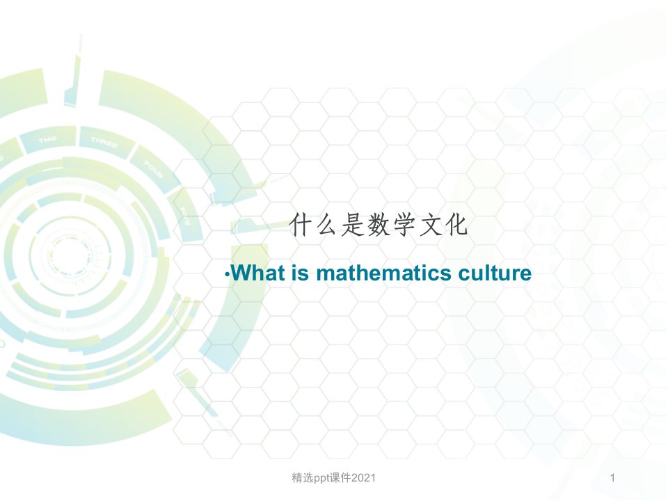 数学文化及在教学中的应用ppt课件