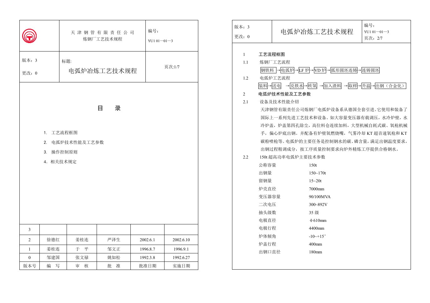 电弧炉冶炼工艺技术规程