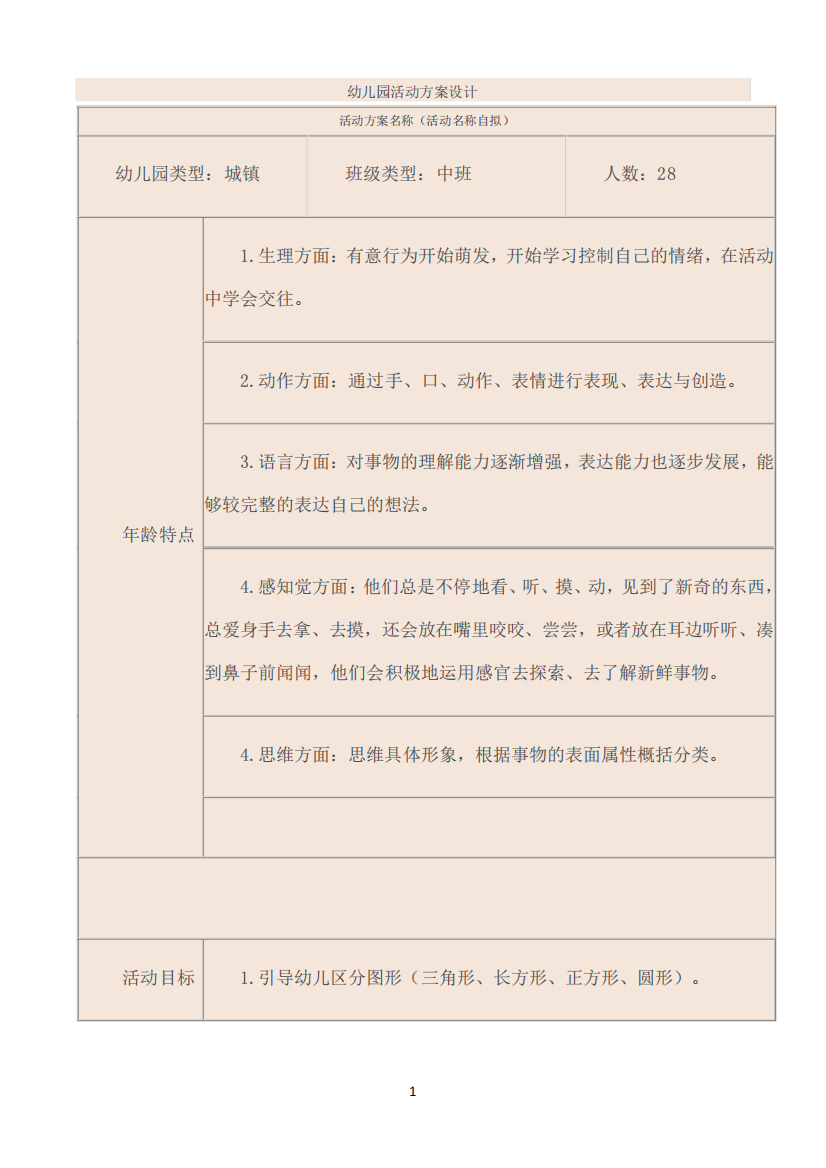 国开作业《幼儿园课程与活动设计》形考作业二(占形考总分的18分)参考精品