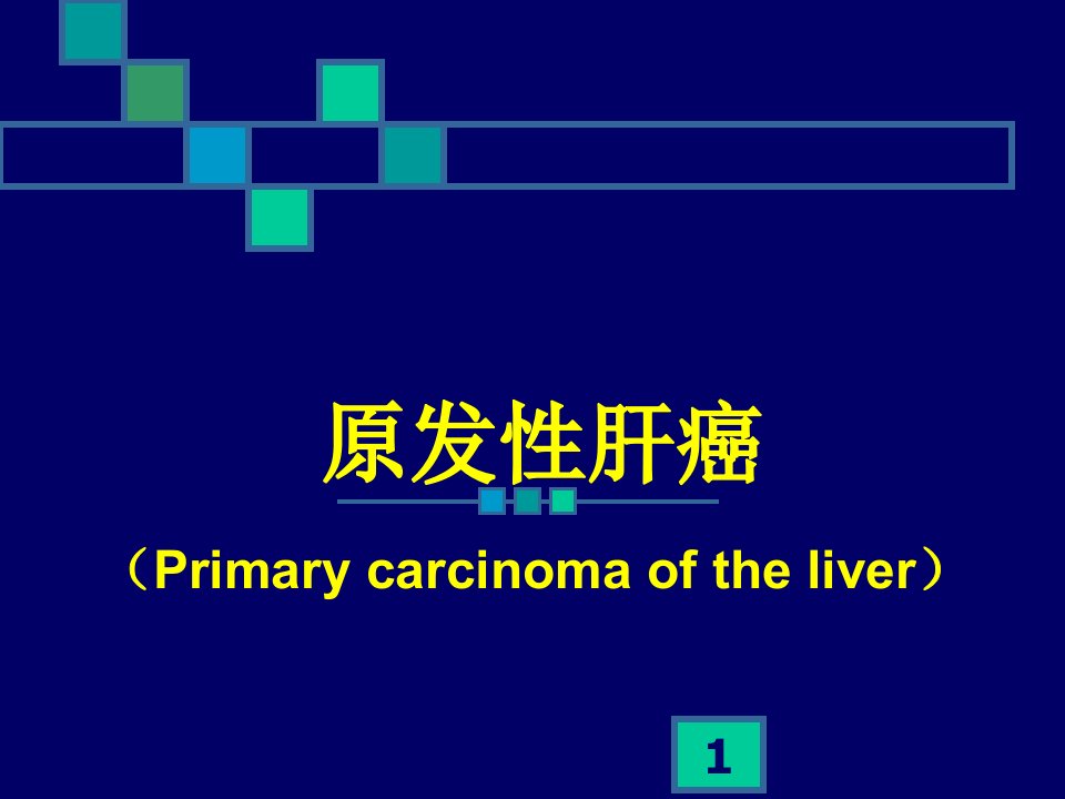 原发性肝癌医学课件