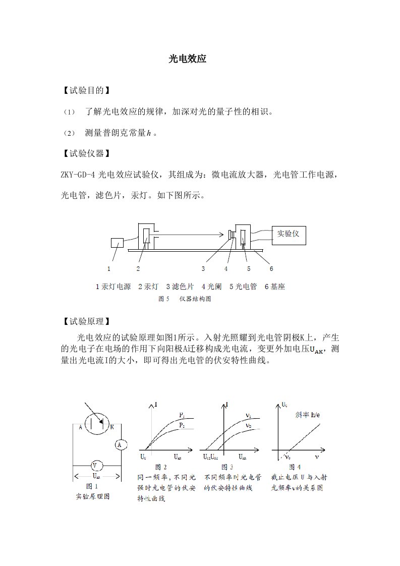 光电效应实验报告