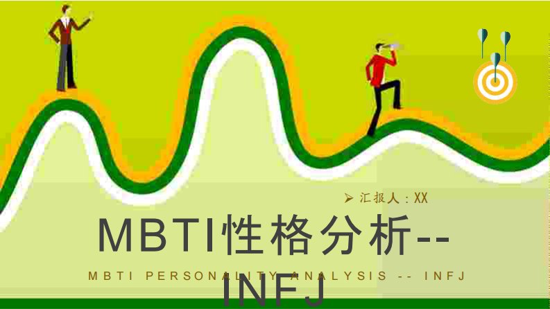 MBTI性格分析INFJ人格类型个性特征描述工作中的优势和劣势说明PPT模板