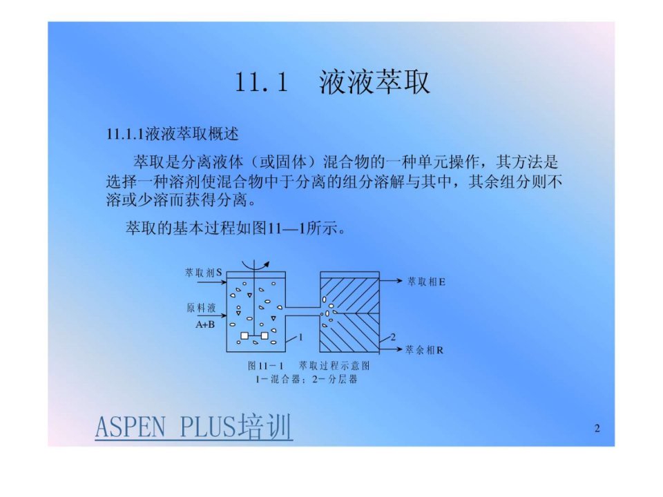 4A化工原理第十一章液液萃取PPT课件