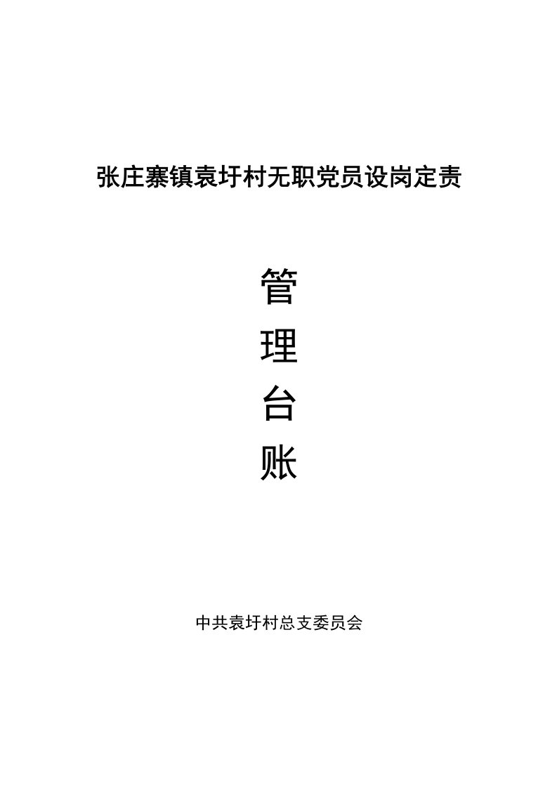 无职党员设岗定责岗位明细表