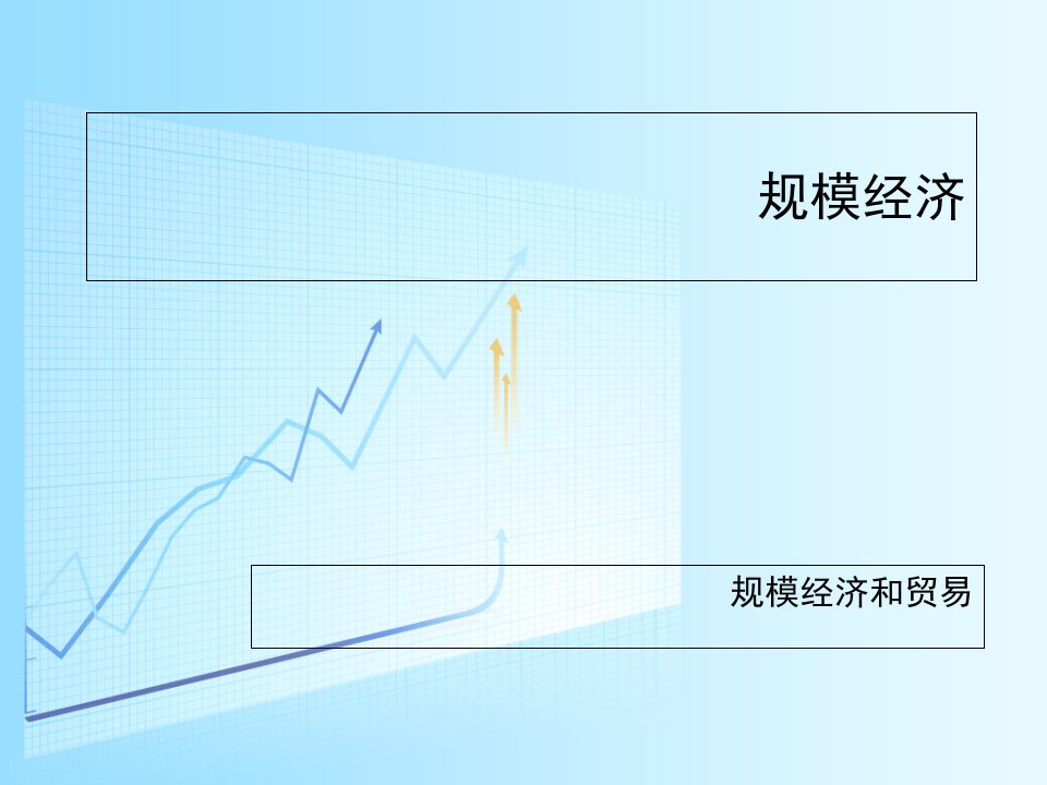 规模经济与贸易