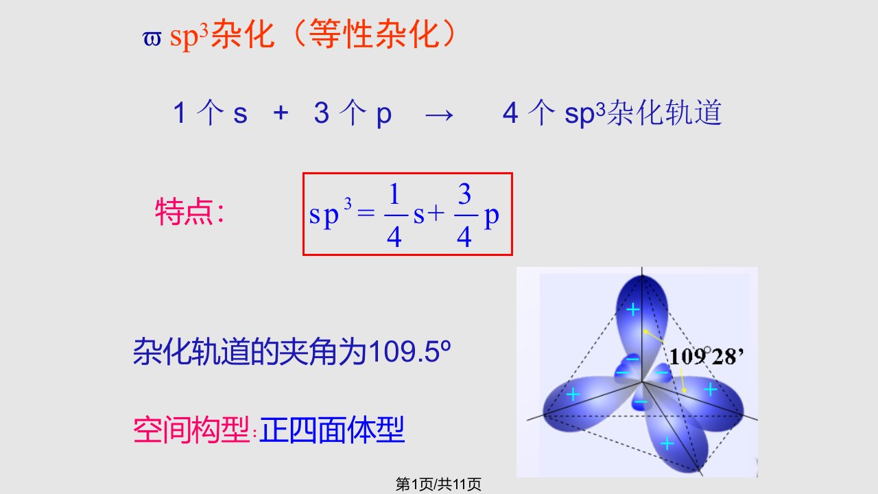 等性杂化和不等性杂化PPT课件