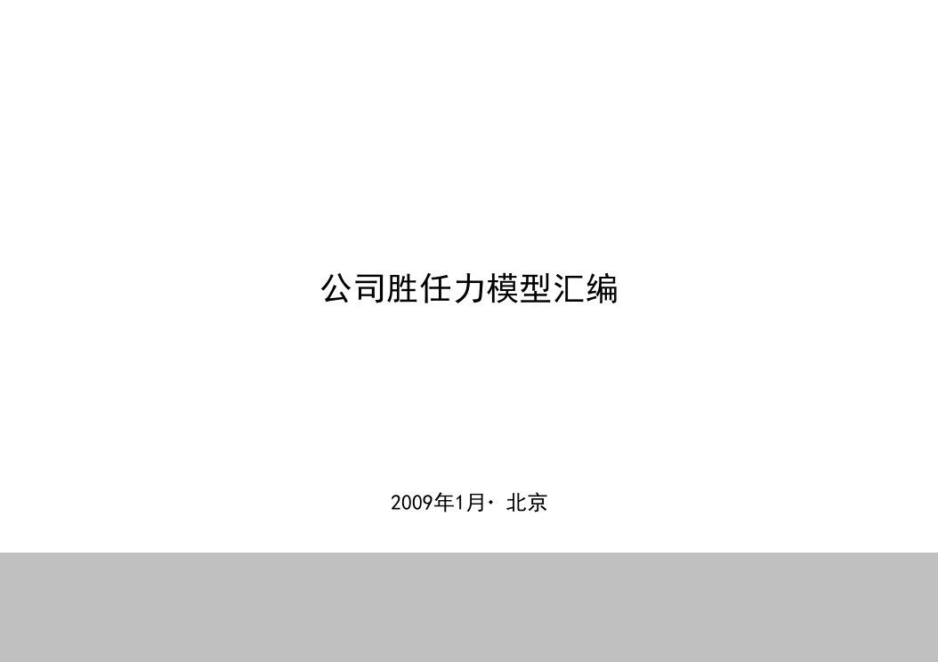 某房地产公司胜任力模型详解